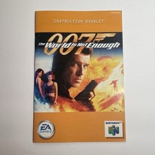 007 The World is Not Enough Nintendo 64 N64 manual livreto de instruções APENAS comprar usado  Enviando para Brazil