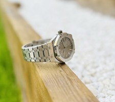Usado, Relógio Royal Oak Style, novo em folha, automático, aço inoxidável prata - mostrador cinza comprar usado  Enviando para Brazil