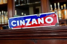Cinzano enamel metal for sale  LINGFIELD