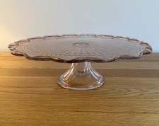 Pink glass cake for sale  SOUTHAMPTON