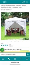 Gazebo white pop for sale  BRIDGEND