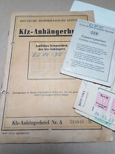 Kfz anhängerbrief fahrzeugbri gebraucht kaufen  Wernigerode