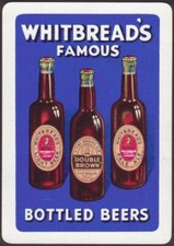 Usado, Cartas de baralho cartas únicas antigas largas WHITBREADS cervejaria CERVEJAS ENGARRAFADAS publicidade  comprar usado  Enviando para Brazil