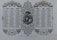 Calendrier almanach 1859 d'occasion  Nantes-