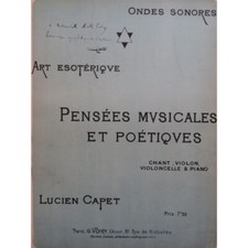 Capet lucien pensées d'occasion  Blois