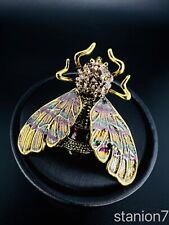 Strass biene brosche gebraucht kaufen  Traunreut