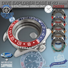 CAIXA DE RELÓGIO SUBMARINE DIVE EXPLORER compatível com ETA-2893-2 GMT, SW 330, Ø 40 MM, 200m WR, usado comprar usado  Enviando para Brazil