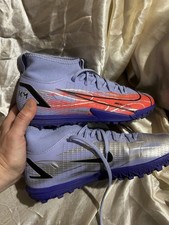 Tênis de futebol Nike km Mercurial juvenil indoor futsal em excelente estado usado meninas jovens tamanho 4 roxo comprar usado  Enviando para Brazil