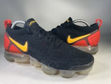 Nike Air Vapormax Flyknit preto laser laranja carmesim masculino tamanho 9.5 942842-005 comprar usado  Enviando para Brazil