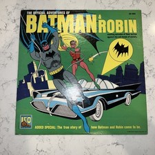 Vintage As Aventuras Oficiais de Batman e Robin. Disco de vinil 1966 muito bom, usado comprar usado  Enviando para Brazil