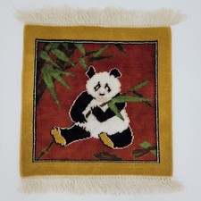 Tapete de parede de mesa casa de bonecas atado à mão urso panda franja de bambu 12x12 comprar usado  Enviando para Brazil