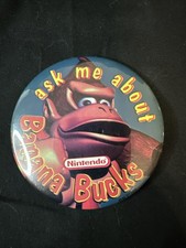 Broche Ask Me About Banana Bucks Donkey Kong Country SNES Funcionário Incrivelmente Raro comprar usado  Enviando para Brazil