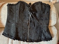 Black patterned corset for sale  CAERNARFON
