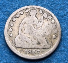 1857 seated liberty for sale  Turtle Creek
