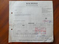 Nsu werke neckarsulm gebraucht kaufen  Wiesloch