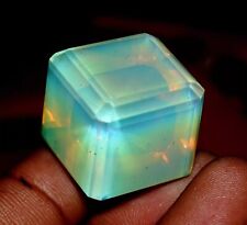 Cubo de ópalo fuego Welo australiano sin tratar natural certificado 90+ quilates piedra preciosa segunda mano  Embacar hacia Mexico