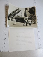 Foto promocional de programa de TV da NBC 1954 RCA cor unidade móvel caminhão ponte levadiça comprar usado  Enviando para Brazil