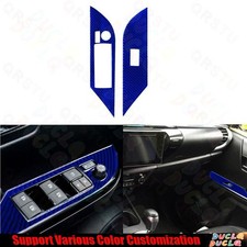 Tampa de controle de porta frontal de fibra de carbono azul acabamento para Toyota Hilux 15-21 TypeA 2X comprar usado Tampa de controle de porta frontal de fibra de carbono azul acabamento para Toyota Hilux 15-21 TypeA 2X comprar usado  Enviando para Brazil