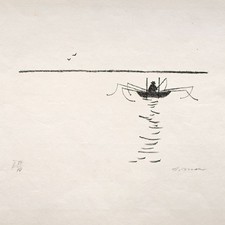 Usado, Arno Mohr Angler Seestück Lithographie signiert 1958 eins von 70 Exemplaren comprar usado  Enviando para Brazil