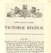 Antique act parliament for sale  BIRMINGHAM
