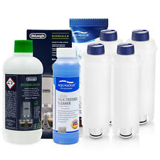 4 filtros de água para Delonghi DLSC002 + descalcificador EcoDecalk DLSC500 + limpador de leite, usado comprar usado  Enviando para Brazil