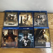 The Hobbit Trilogy (Blu-ray 3D) & Lord Of The Rings Trilogy (Blu-ray): Very Good comprar usado  Enviando para Brazil