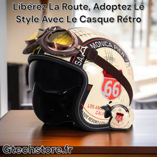 Casque moto rétro d'occasion  Port-la-Nouvelle