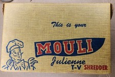 Máquina de salada vintage MOULI processador de alimentos manual ralador triturador 4 discos  comprar usado  Enviando para Brazil