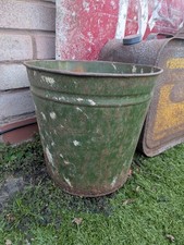 Vintage green bucket for sale  NUNEATON