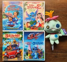 Disney Lilo and Stitch (4 DVD'S /Movies 1, 2, Stitch the Movie! & Leroy HTF OOP comprar usado  Enviando para Brazil