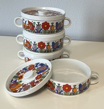 Conjunto de 4 pratos cobertos individuais vintage Royal Crown porcelana forno paraíso comprar usado  Enviando para Brazil