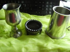 Old pewter glass for sale  UK