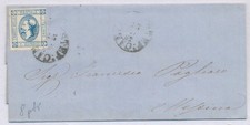 Storia postale 1863 usato  Lecco