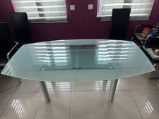 Glastisch esszimmertisch auszi gebraucht kaufen  Gernsheim