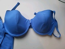 Halterneck blue bikini for sale  BOLTON