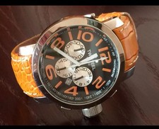 Steel wristwatch orange for sale  KING'S LYNN