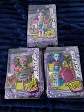 Zestaw 3 lalek Monster High FAMILY firmy Mattel- Fangelica, Ebbie Blue i PAWLA WOLF na sprzedaż  Wysyłka do Poland