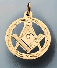 9ct masonic fob for sale  DUNFERMLINE
