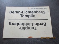 Waggonschild berlin templin gebraucht kaufen  Freiberg-Umland II