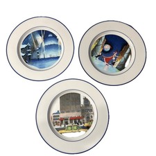 Elise Primavera Saks Fifth Avenue conjunto com 3 pratos de sobremesa caprichosos de porcelana fina comprar usado Elise Primavera Saks Fifth Avenue conjunto com 3 pratos de sobremesa caprichosos de porcelana fina comprar usado  Enviando para Brazil