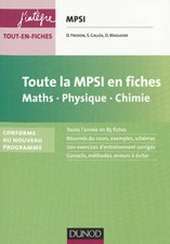 Mpsi fiches maths d'occasion  France