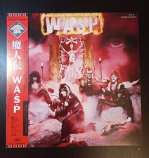 WASP S/T 1984 JAPAN LP OBI POSTER Kiss TWISTED SISTER Motley Crue RATT Dokken comprar usado  Enviando para Brazil