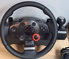 LOGITECH PS3 DRIVING FORCE GT RODA E PEDAIS, CABOS CAIXA ORIGINAL TESTADA comprar usado  Enviando para Brazil