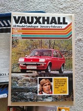 Vauxhall range brochure for sale  SELBY
