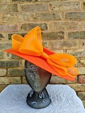 Orange large fascinator for sale  HIGH WYCOMBE