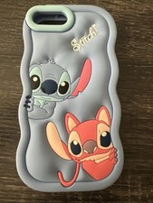 Capa de silicone azul Lilo & Stitch compatível com iPhone 6P 7P 8P comprar usado  Enviando para Brazil