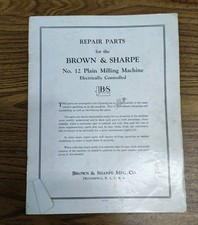 Usado, Lista de peças de reparo de fresadora simples número 12 universal Brown & Sharpe vintage comprar usado  Enviando para Brazil