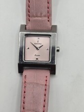 Relógio feminino de couro prata aço inoxidável rosa Festina comprar usado  Enviando para Brazil