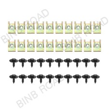 Usado, 40x Porca U Parafuso Hexagonal Velocidade Fixador Undertray Chapa de Metal Clipe Fixação Para BMW comprar usado  Enviando para Brazil