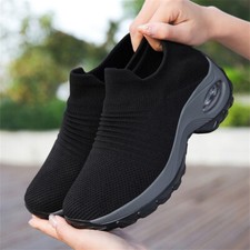 Sapatos de trabalho femininos para caminhada suporte de arco malha leve antiderrapante comprar usado  Enviando para Brazil